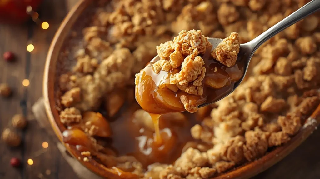 Caramel Apple Crumble