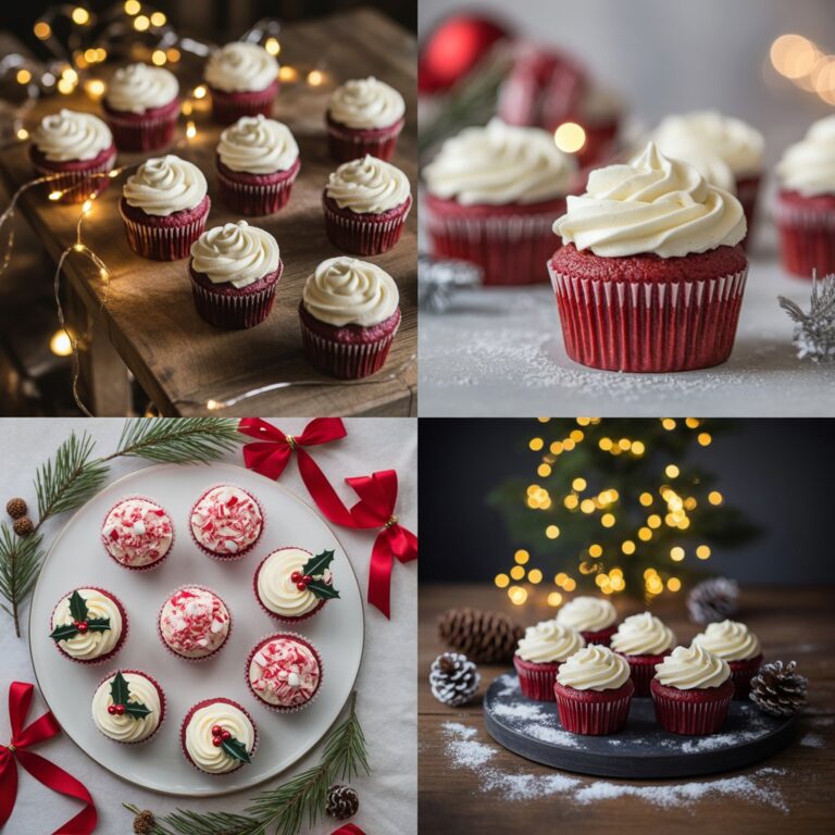 Christmas Red Velvet Cupcakes