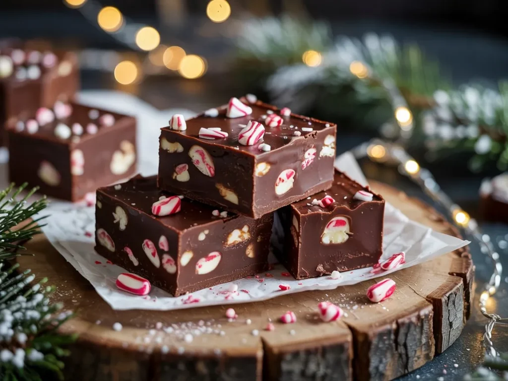Chocolate Peppermint Fudge