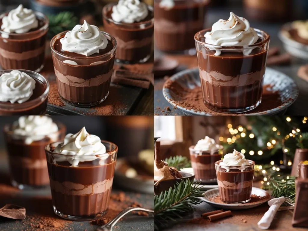 Hot Chocolate Mousse Cups