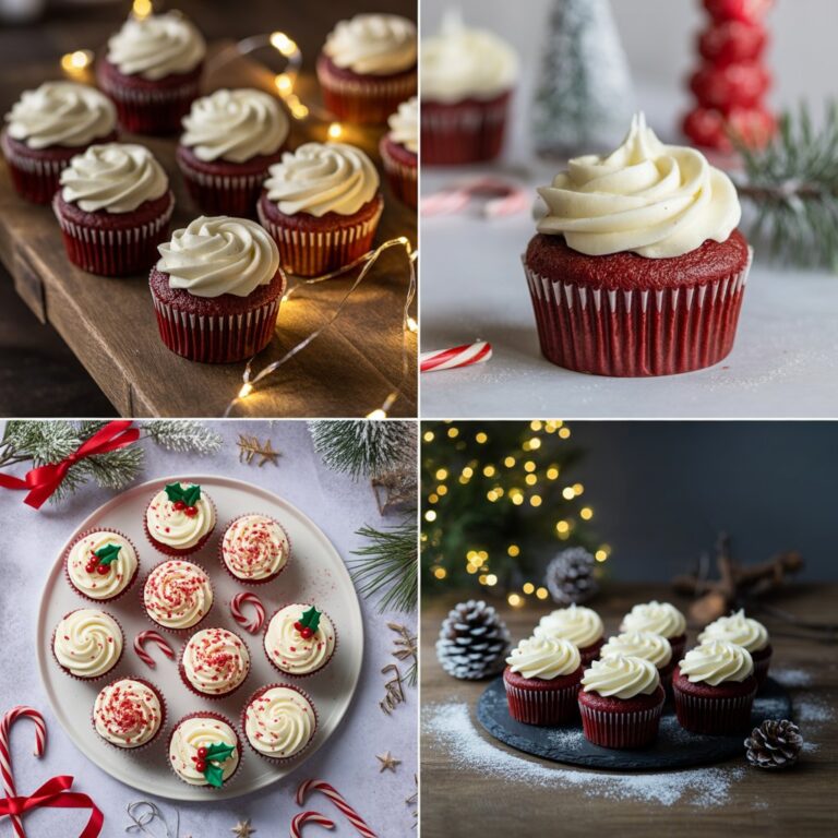 Christmas Red Velvet Cupcakes