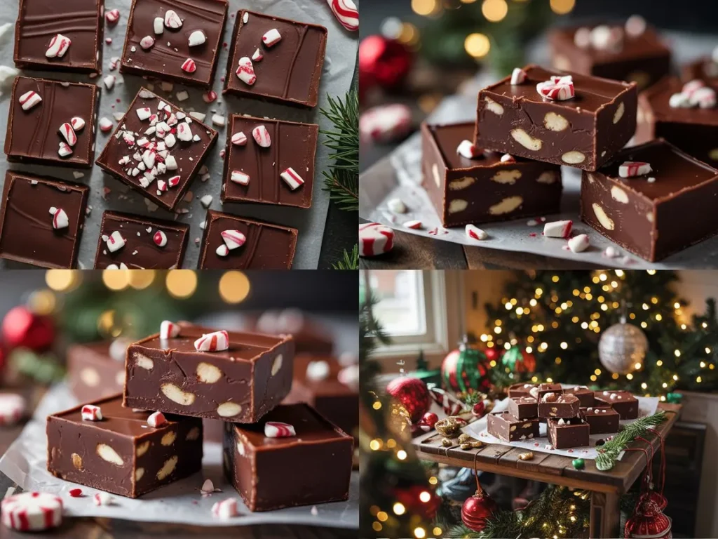 Chocolate Peppermint Fudge 