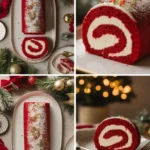 Red Velvet Christmas Cake Roll